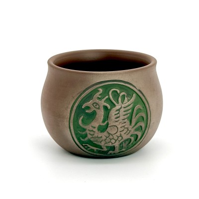 Піала глиняна 90 мл 'Дракоша'