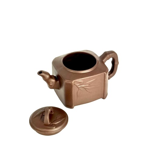 Чайник глиняний Гілка бамбуку, світлий, 450 мл Чайник глиняний Гілка бамбуку, світлий, 450 мл