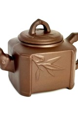 Чайник глиняний Гілка бамбуку, світлий, 450 мл Чайник глиняний Гілка бамбуку, світлий, 450 мл