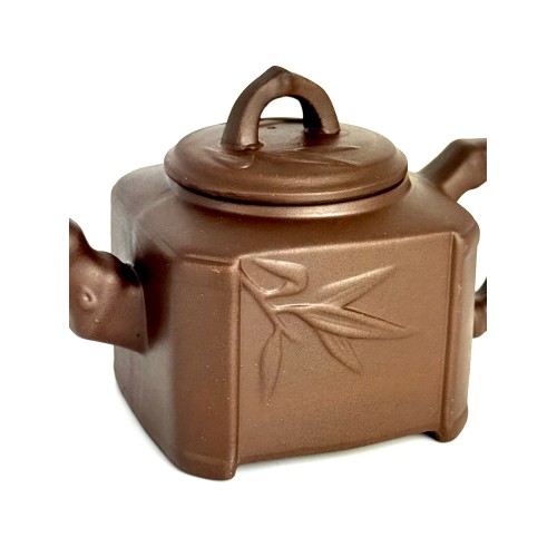 Чайник глиняний Гілка бамбуку, світлий, 450 мл Чайник глиняний Гілка бамбуку, світлий, 450 мл