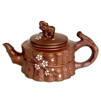 Чайник глиняний 'Процвітання', світлий, 700 мл