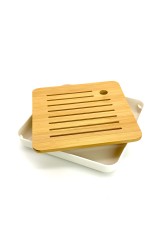 Чабань Лілінг, біла, 20,4×20,4×3,5 см Чабань Лілінг, біла, 20,4×20,4×3,5 см