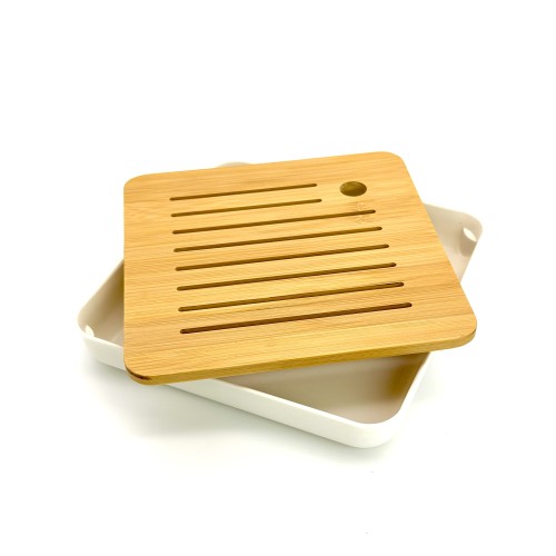 Чабань Лілінг, біла, 20,4×20,4×3,5 см Чабань Лілінг, біла, 20,4×20,4×3,5 см