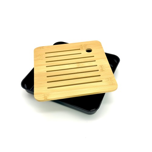 Чабань Лілінг, чорна, 20,4×20,4×3,5 см Чабань Лілінг, чорна, 20,4×20,4×3,5 см