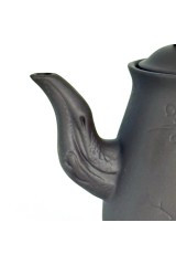 Чайник глиняний Пташка, світлий, 750 мл