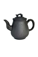 Чайник глиняний Пташка, світлий, 750 мл