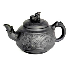 Чайник глиняний 'Шень-Лунь магічний дракон', темний, 550 мл 