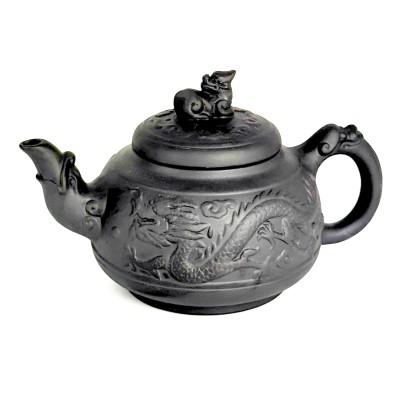 Чайник глиняний 'Шень-Лунь магічний дракон', темний, 550 мл 
