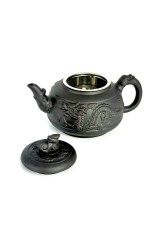 Чайник глиняний Шень-Лунь магічний дракон, темний, 550 мл