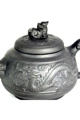 Чайник глиняний Шень-Лунь магічний дракон, темний, 550 мл