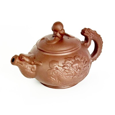 Чайник глиняний 'Перлина Дракона', світлий, 400 мл 