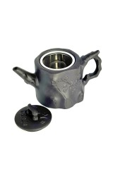 Чайник глиняний Пеньок, темний, 550 мл