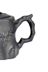 Чайник глиняний Пеньок, темний, 550 мл