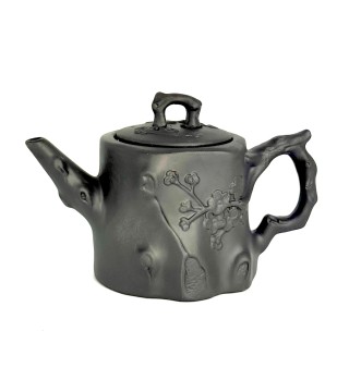 Чайник глиняний 'Пеньок', темний, 550 мл