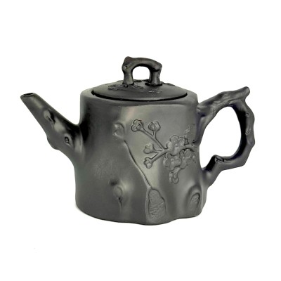 Чайник глиняний 'Пеньок', темний, 550 мл