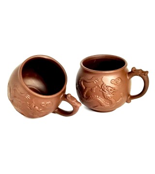 Набір з 2-х кружок 'Лун-дракон', світлий, 200 мл 