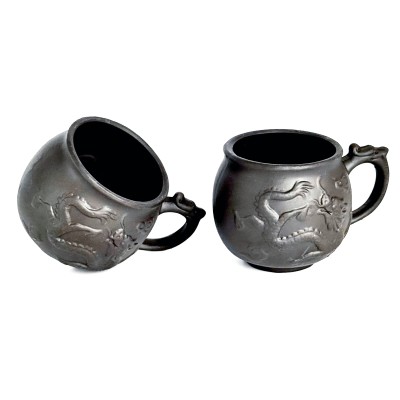 Набір з 2-х кружок 'Лун-дракон', темний, 200 мл 