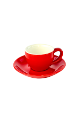 Набір 6 чашок з блюдцями 'Ред Саммер', 75 мл