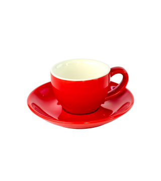Набір 6 чашок з блюдцями 'Ред Саммер', 75 мл