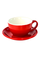 Набір 6 чашок з блюдцями 'Ред Саммер', 300 мл
