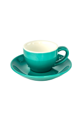 Набір 6 чашок з блюдцями 'Лейк-блу Саммер', 75 мл