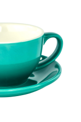 Набір 6 чашок з блюдцями 'Лейк-блу Саммер', 300 мл