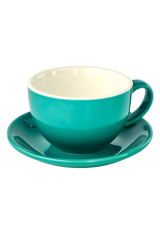 Набір 6 чашок з блюдцями 'Лейк-блу Саммер', 350 мл