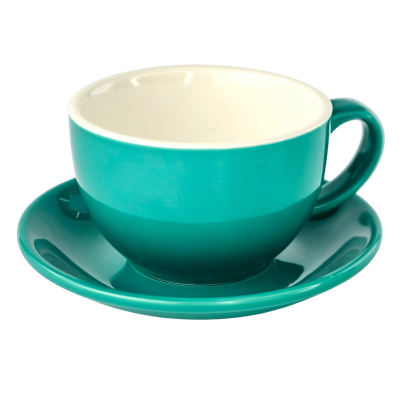 Набір 6 чашок з блюдцями 'Лейк-блу Саммер', 350 мл