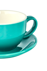 Набір 6 чашок з блюдцями 'Лейк-блу Саммер', 350 мл