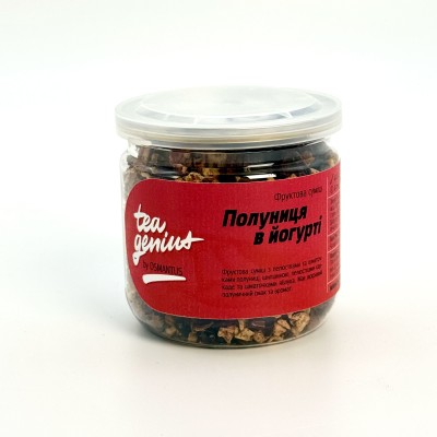 Чай в банці TM TEA GENIUS 'Полуниця в йогурті', 80 г