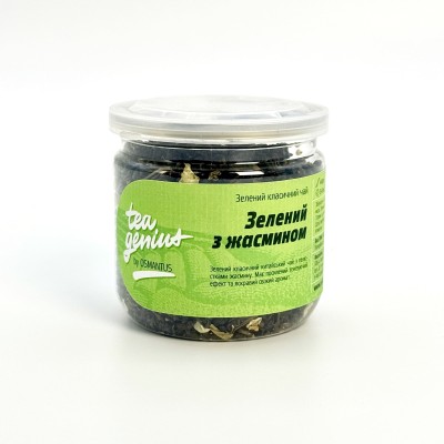 Чай в банці TM TEA GENIUS 'Зелений з жасмином', 100 г
