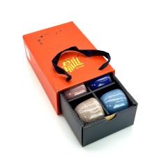 Набір із 6 керамічних піал 'Року-100' з подарунковою коробкою 