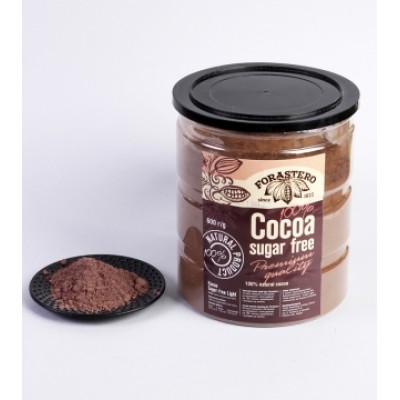 Какао банка 600г '100%' (Cacao 100% sugar free)